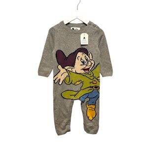 ⭐️ 5/$30 Gap Kids Disney Snow White Dopey Knit One Piece size 12-18 Months